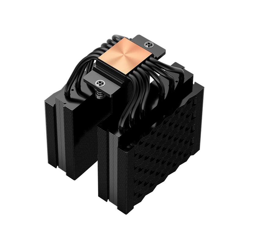 Disipador de Calor CPS RT620 BK CPU Air Cooler, dual tower dual fans,TDP 265W, Intel LGA115X/1200/1700/1851/AMD AM4/AM5 RT620 BK RT620- BKNWXX-GL