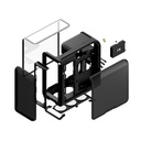 Case Hyte X50 Vidrio laminado Pitch Black - CS-HYTE- X50G-BB