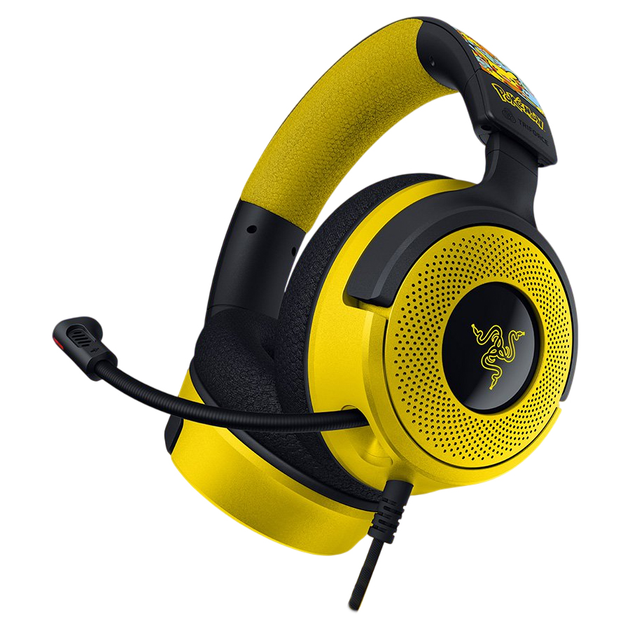  Headset Razer Kraken V4 X Pokémon Edition - Amarillo - RZ04-05180300- R3M1
