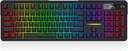 Teclado Inalambrico Redragon TerraFlare Pro - Negro - K762RGB-PRO, Pantalla LCD y perilla Teclas redondas de PBT Brillo RGB,  3 modos de conexion