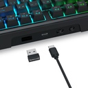 Teclado Inalambrico Redragon TerraFlare Pro - Negro - K762RGB-PRO, Pantalla LCD y perilla Teclas redondas de PBT Brillo RGB,  3 modos de conexion