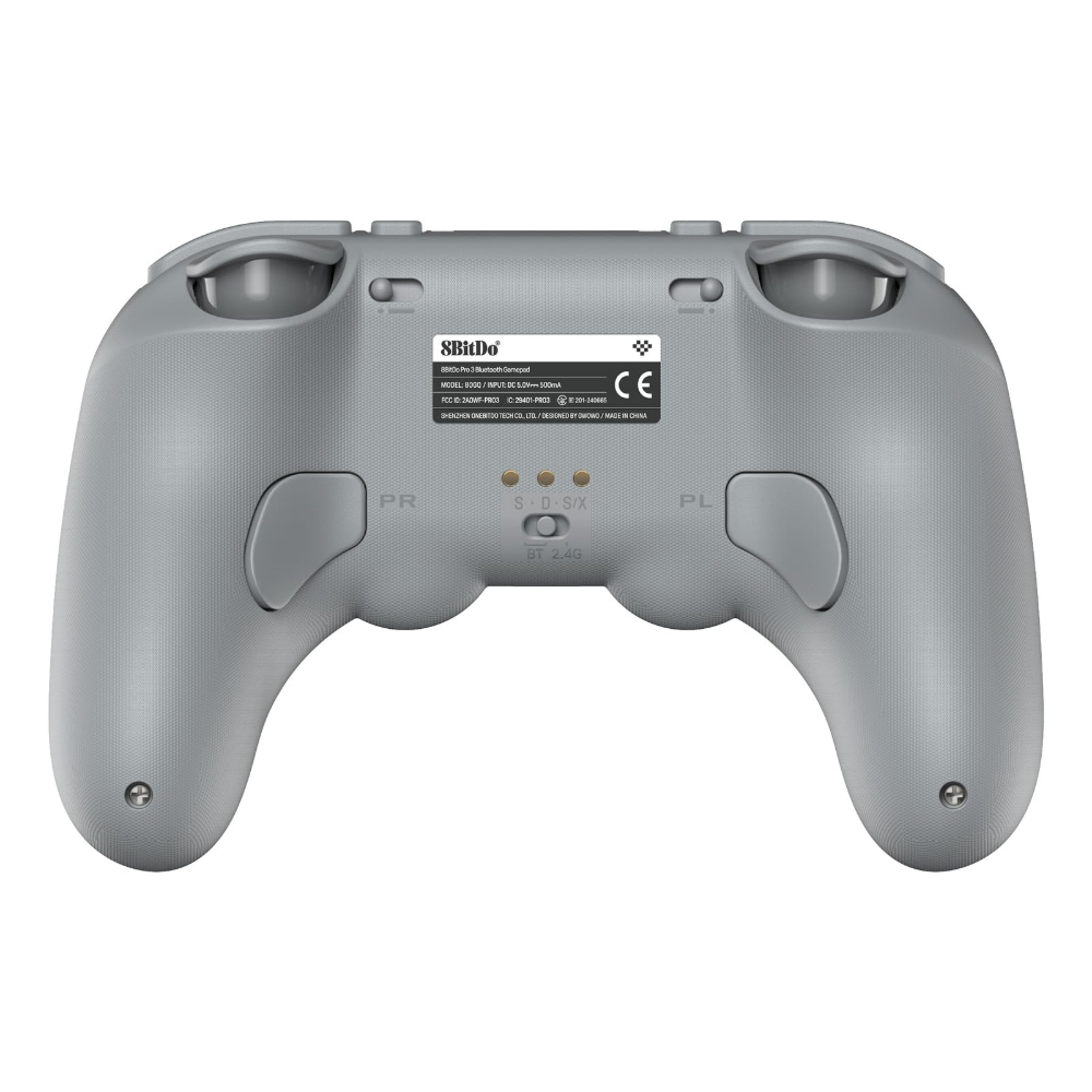 [19879] Control 8BitDo Pro 3 Bluetooth - 2.4G - Windows/Switch/SteamOS - Gris - 80GQ