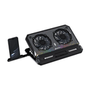 [19480] Ventilador para Laptop,  FANTECH NC21 BLACK, 140×140×25 mm. 10 modos RGB