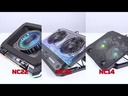 Ventilador para Laptop,  FANTECH NC21 BLACK, 140×140×25 mm. 10 modos RGB