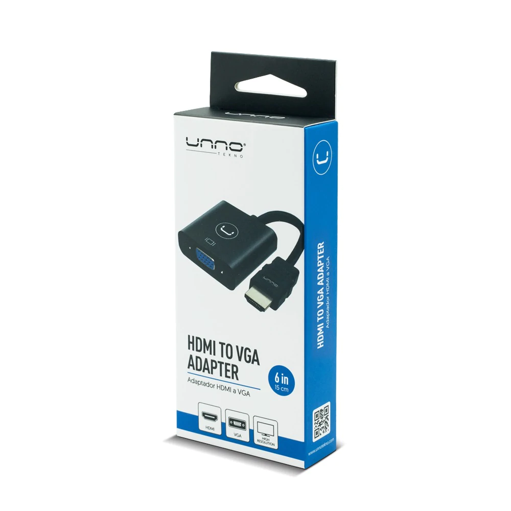 [18551] Adaptador HDMI a VGA Unno Tekno - AD4202BK