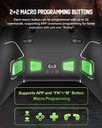 Control  para juegos PXN P5, Bluettoth/2.4Hz/SW, hall effect 1000hz, 4 Macros, compatible con PC, Steamdeck, Switch 1 y 2, Android, IOS.