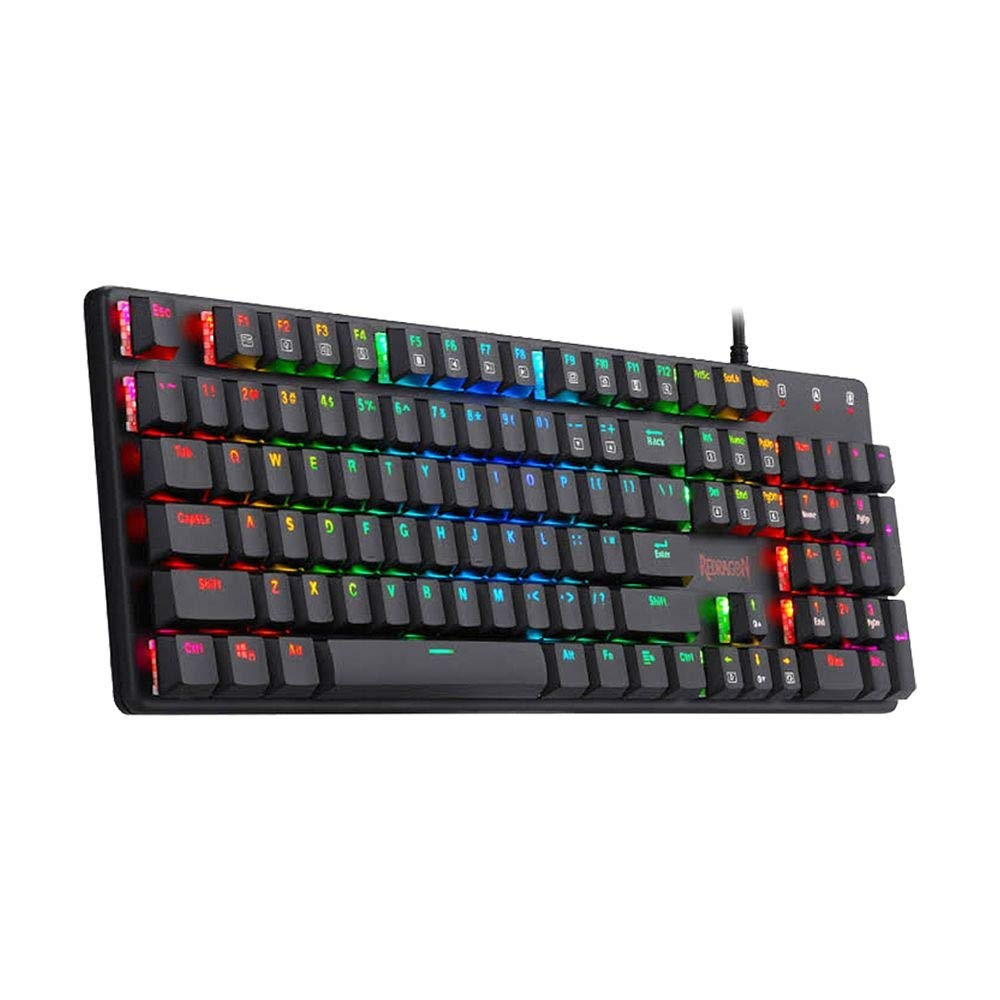 [18902] Teclado Mecanico Redragon Shrapnel Negro, Switch Azul, Full Size, Low Profile, USB Tipo A, RGB Chroma, K589RGB SP-BLUE 
