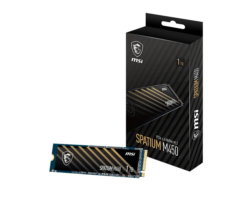 Unidad de Estado Solido M.2 MSI SPATIUM M450 NVME 1TB GEN4