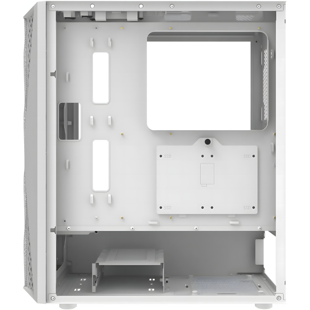 [17822] Case DarkFlash DK352 - 4 x Fan ARGB - Blanco, Malla metalica