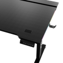[20047] ESCRITORIO ELECTRICO GAMING AJUSTABLE XYZ PRO X, X-DS-PRO X-B / XYZ-SA-1027 1400x600cm, RGB Integrado, Portavaso, Caja p/cables, 132 Libras.