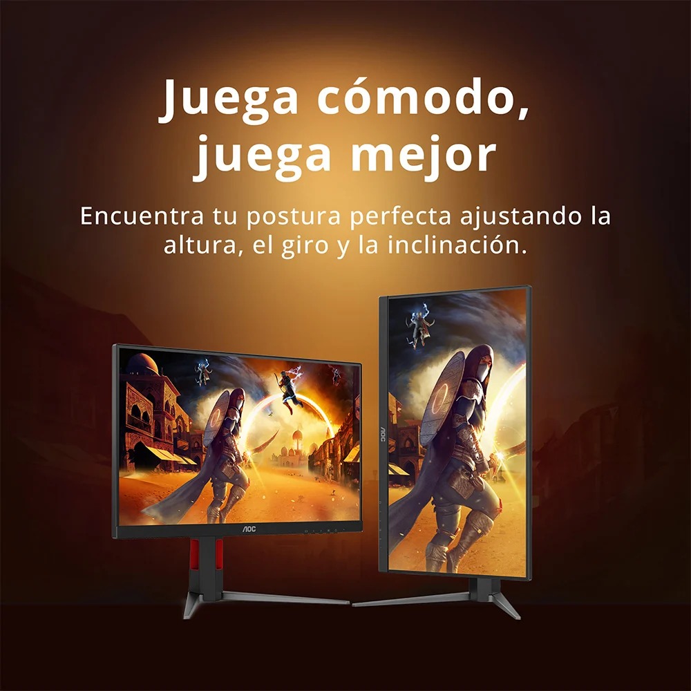 [19651] MONITOR LED AOC 24" 24G4 Fast IPS1920×1080 (FHD) 180Hz 1ms, G-Sync, HDR10