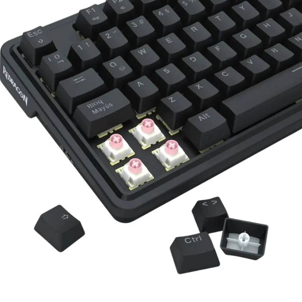 [20193] Teclado Mecanico gaming Redragon UCAL K673RGB-M con switch magnetico Black,  RGB, Español, conexion USB, 8k