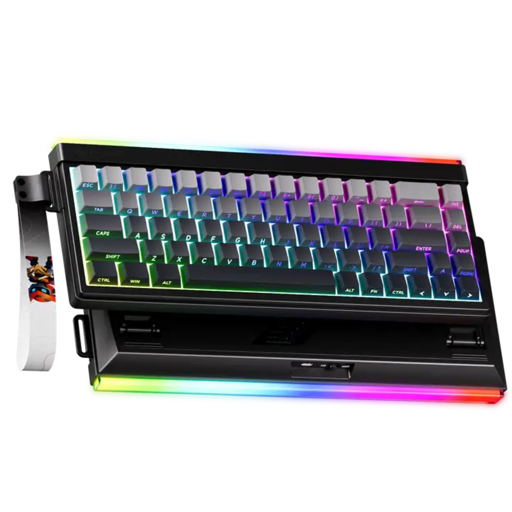 [20259] Teclado Meetion VibeKey B68 - RGB - ESP - Gray - VibeKey B68, 2.4hz, Bluetooth, cable.