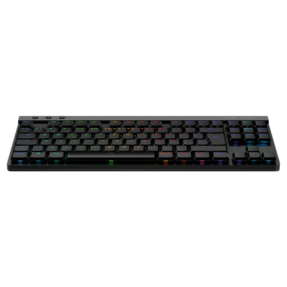 [20310] Teclado Logitech G515 TKL Black, LIGHTSPEED Wireless Bluetooth 5.1 USB-C para carga y uso cableado, RGB, teclas PBT doble inyeccion