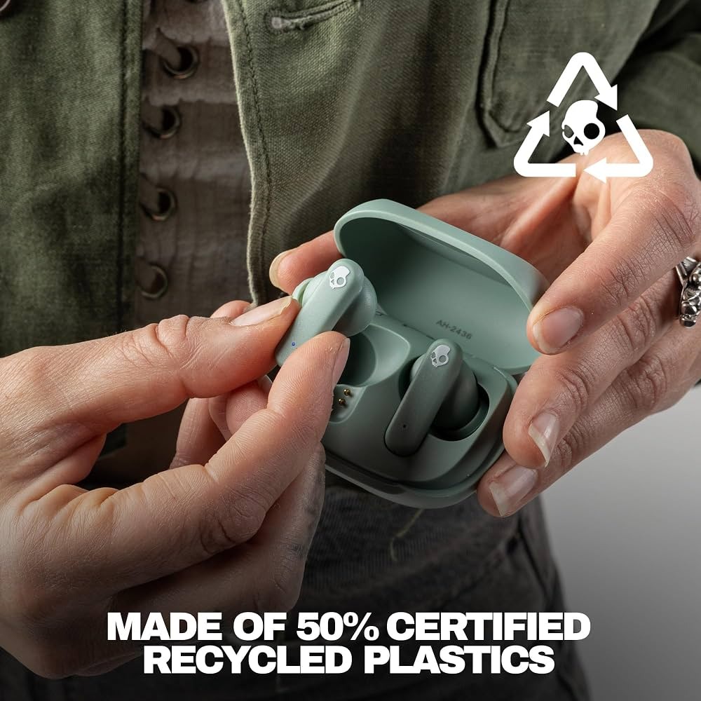 [18030] Audifonos Skullcandy Smokin Buds Preppy Sage - S2TAW-T989