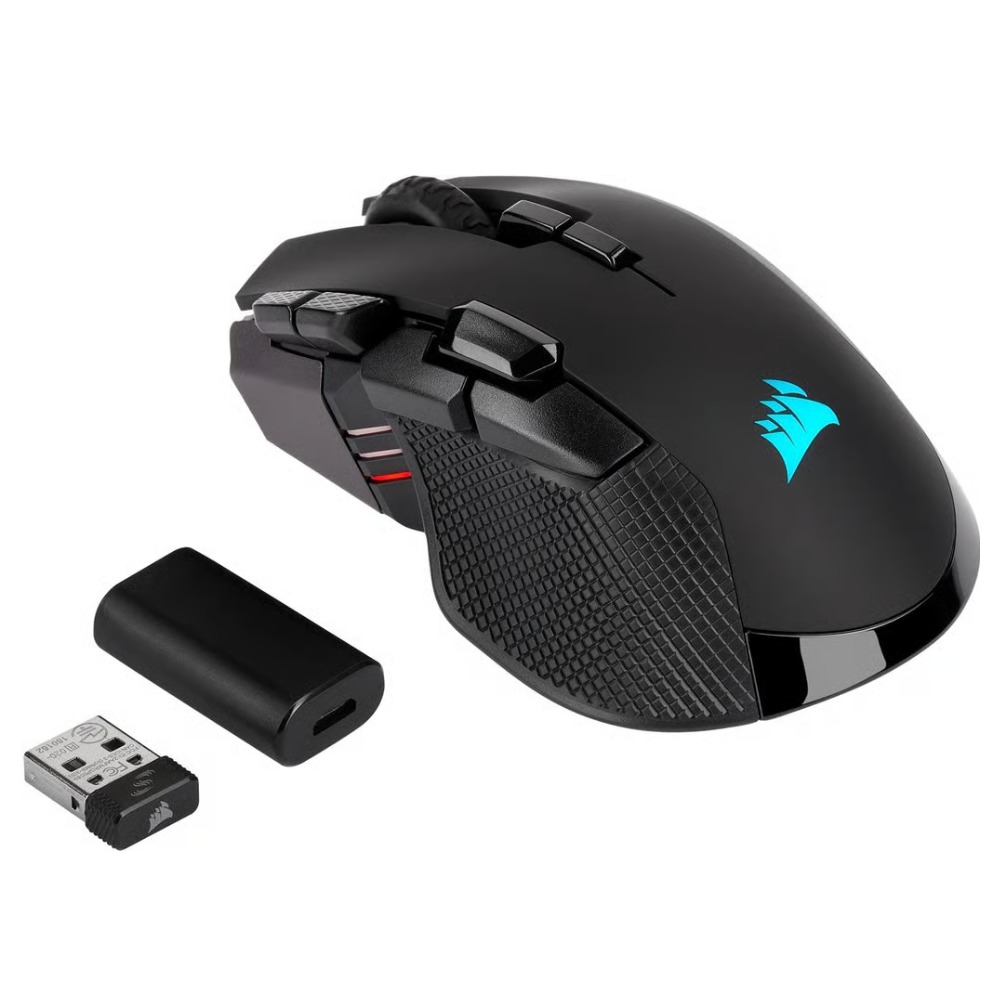 [20338] Mouse Gamer Corsair Ironclaw RGB Wireless, 18000 DPI, Bluetooth/SLIPSTREAM, 10 Botones CH-9317011-N