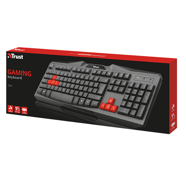 Trust Teclado Gaming Ziva ES