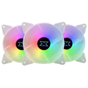 Kit de ventiladores CoolMoon RGB White x3 de 120MM + Control