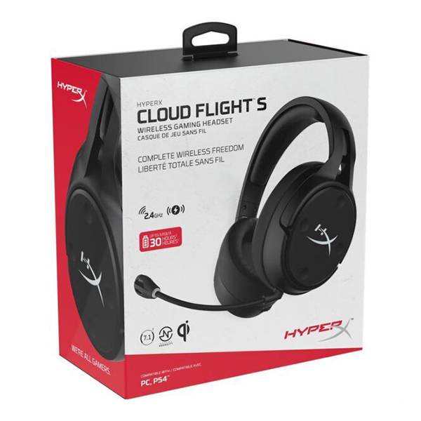 Headset Gaming HyperX Cloud Flight S Wireless 7.1 HX-HSCFS-SG/WW