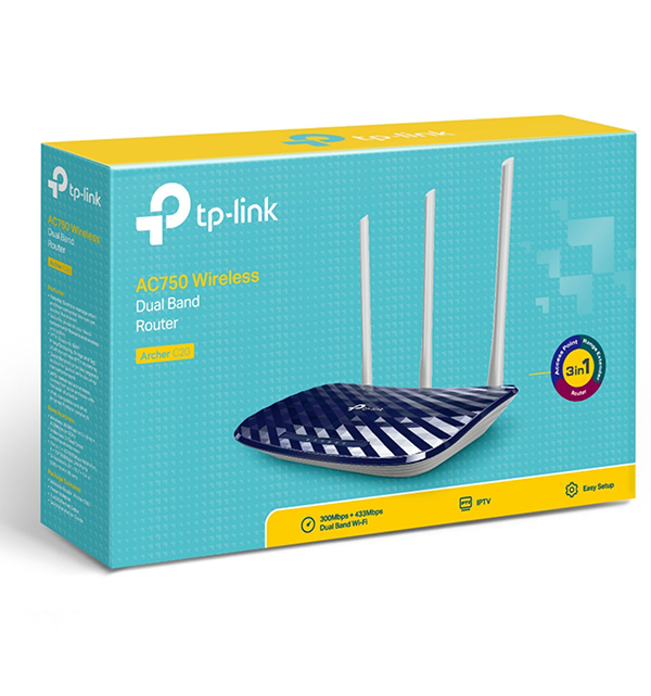 Router Tp Link Archer C20 Dual AC750