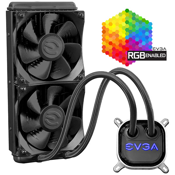 Enfriamiento liquido EVGA CLC 240mm RGB  EVGA-CLC24