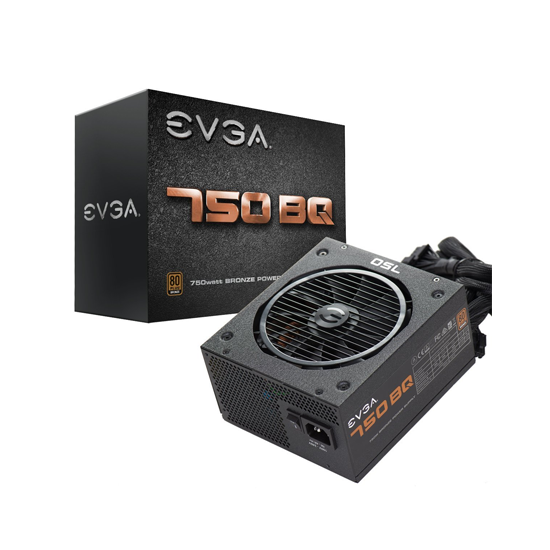 Fuente de poder 750BQ 750W 80 Plus Bronze EVGA
