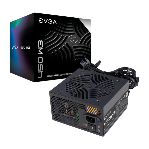 Fuente de poder EVGA 450W W3 Series 80+ White 100-w3-0450-k1