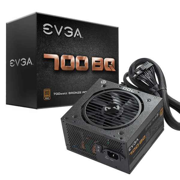 Fuente de Poder EVGA BQ 700W 80+ BRONZE Semi Modular 110-BQ-0700-V1
