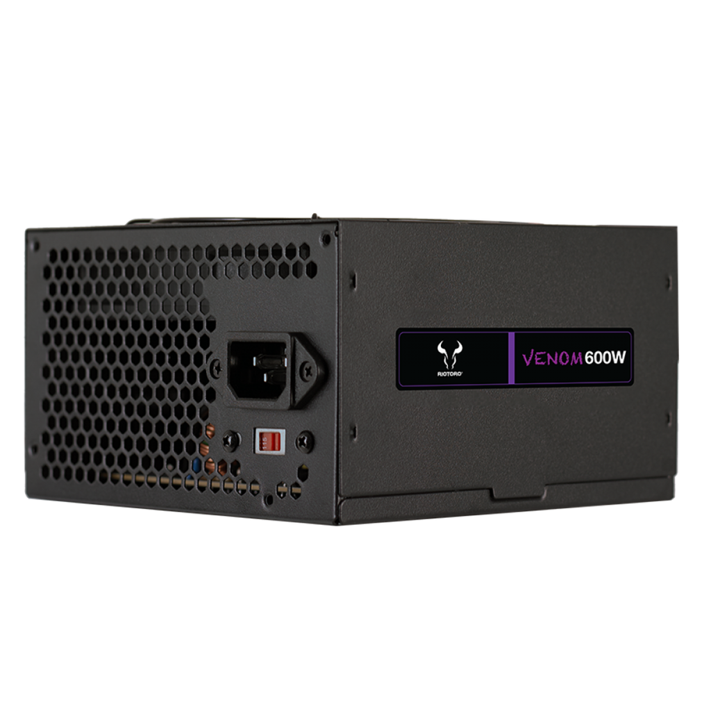 Fuente de Poder Riotoro Venom 600W Black - OEM
