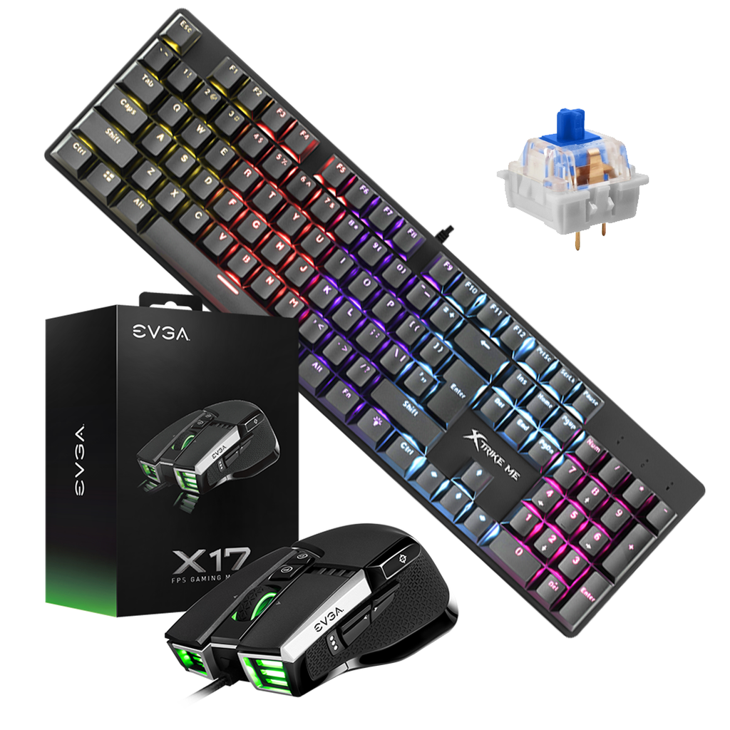 Gaming Kit Teclado Mecánico GK915 + Mouse EVGA X17