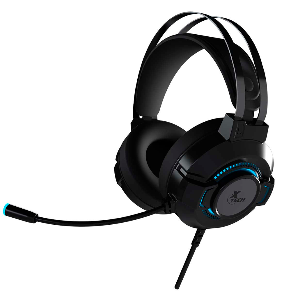 Headset Gaming Estereo Xtech XTH-565 Morrigan, 3.5mm + USB Iluminacion