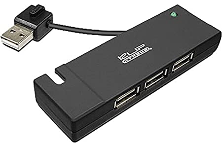 Hub Adaptador KlipX Black 4 Port portable USB Hub 2.0 KUH- 400B
