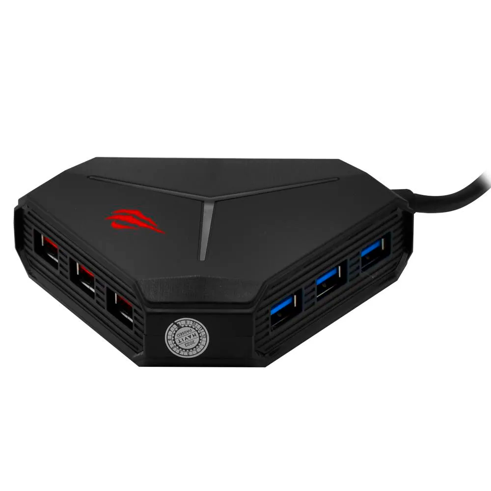 HUB Havit gamenote h95 Hub, USB de Puerto 6,  3.5mm, lector SD y Micro SD