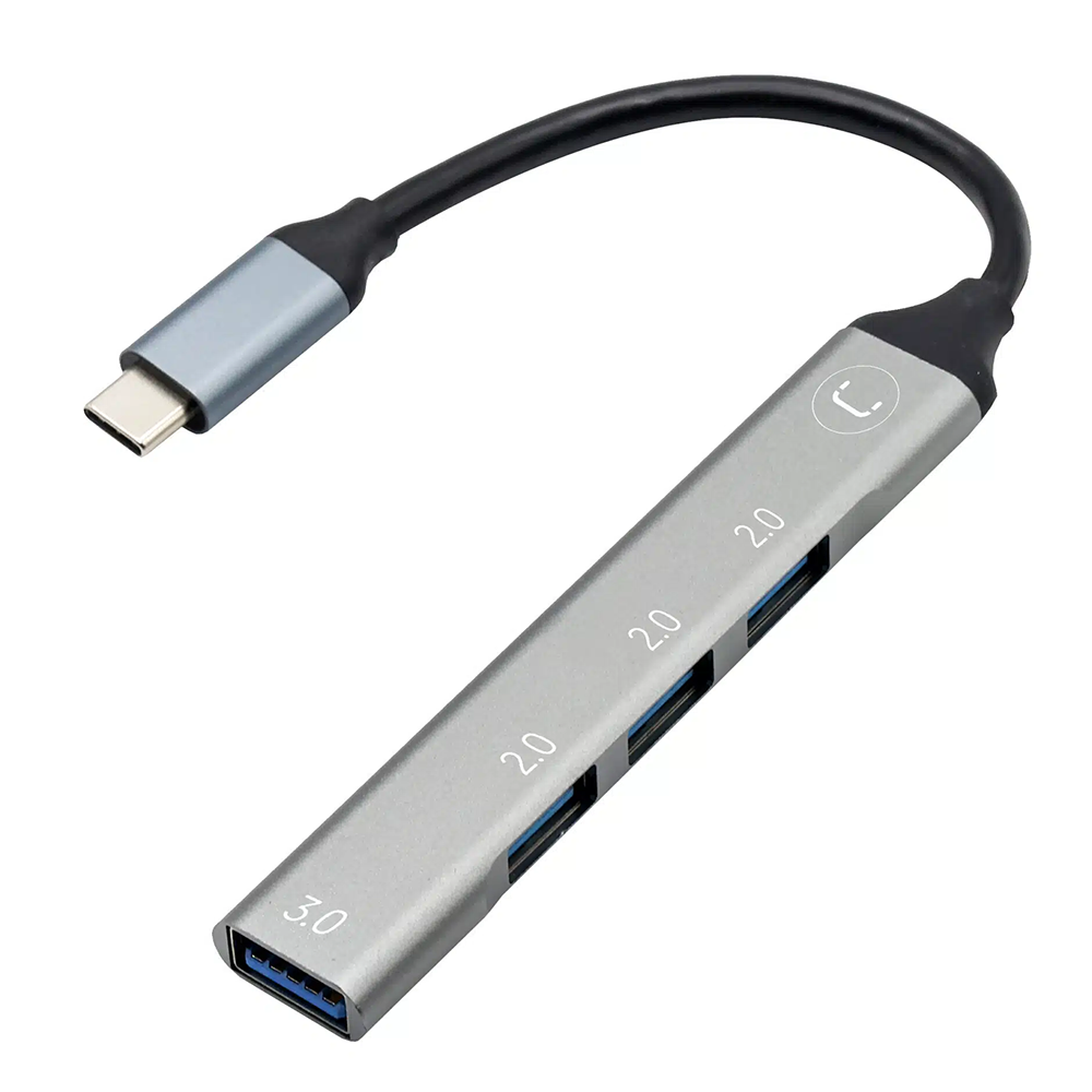 HUB UNNO 4 PUERTOS  USB 3.0 x 1 & USB 2.0 x 3 HB1013SV