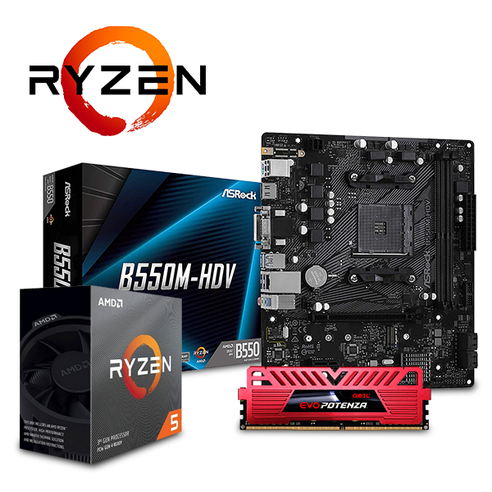 Kit de Actualización Ryzen 3600XT, 8GB RAM, B550M HDV