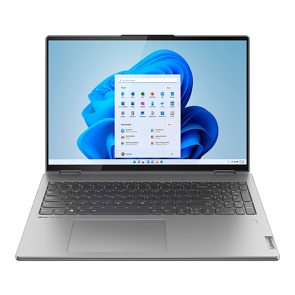Laptop Lenovo Yoga 7  16" - Intel Core Ultra7 155U, 16 GB Ram DDR5, 1TB SSD, Win 11 Home - Gray - Spanish