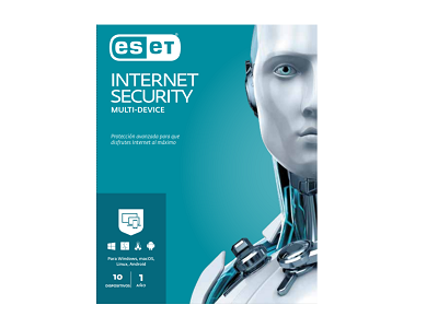 Licencia AntiVirus Eset Internet Security 10PC, Licencia de suscripción (1 año)