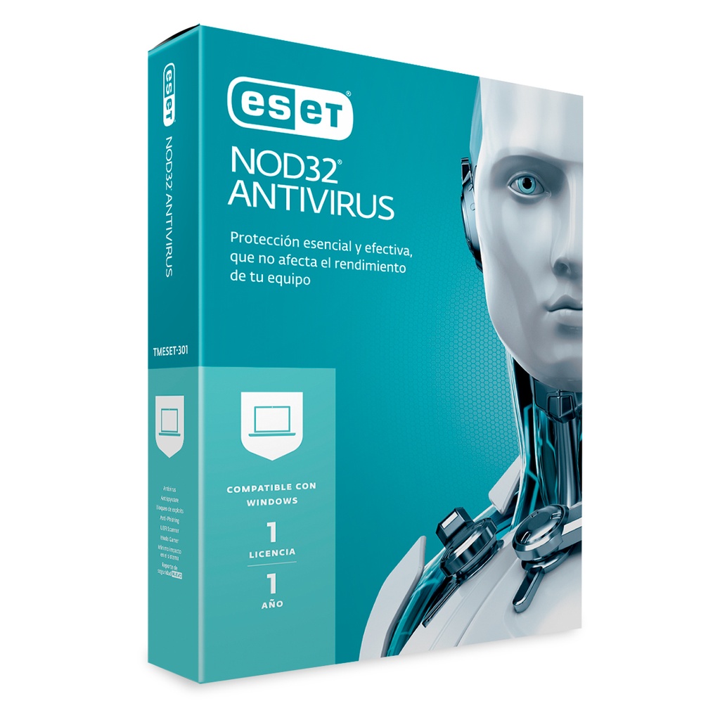 Licencia AntiVirus ESET NOD32 Antivirus - License - 1 year 5 pcs Download Windows/MacOS/Linux Multilanguage, ENAESD-HP1-5P