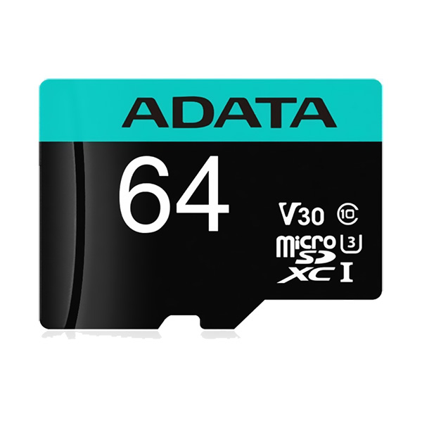 Memoria MicroSDXC/SDHC UHS-I U3 Class 10 Adata 64GB V30S Premier PRO