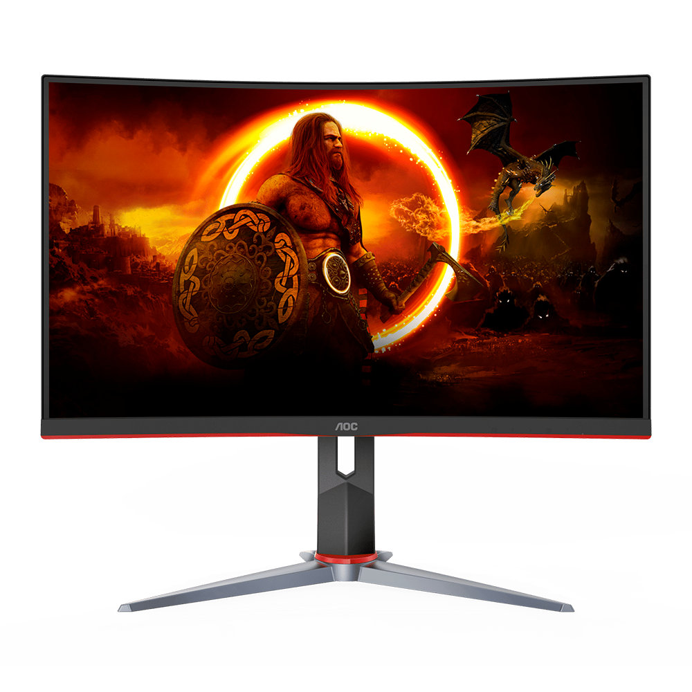 Monitor Gaming AOC Curvo 27" 165Hz 1080p HDMI Black/Red C27G2