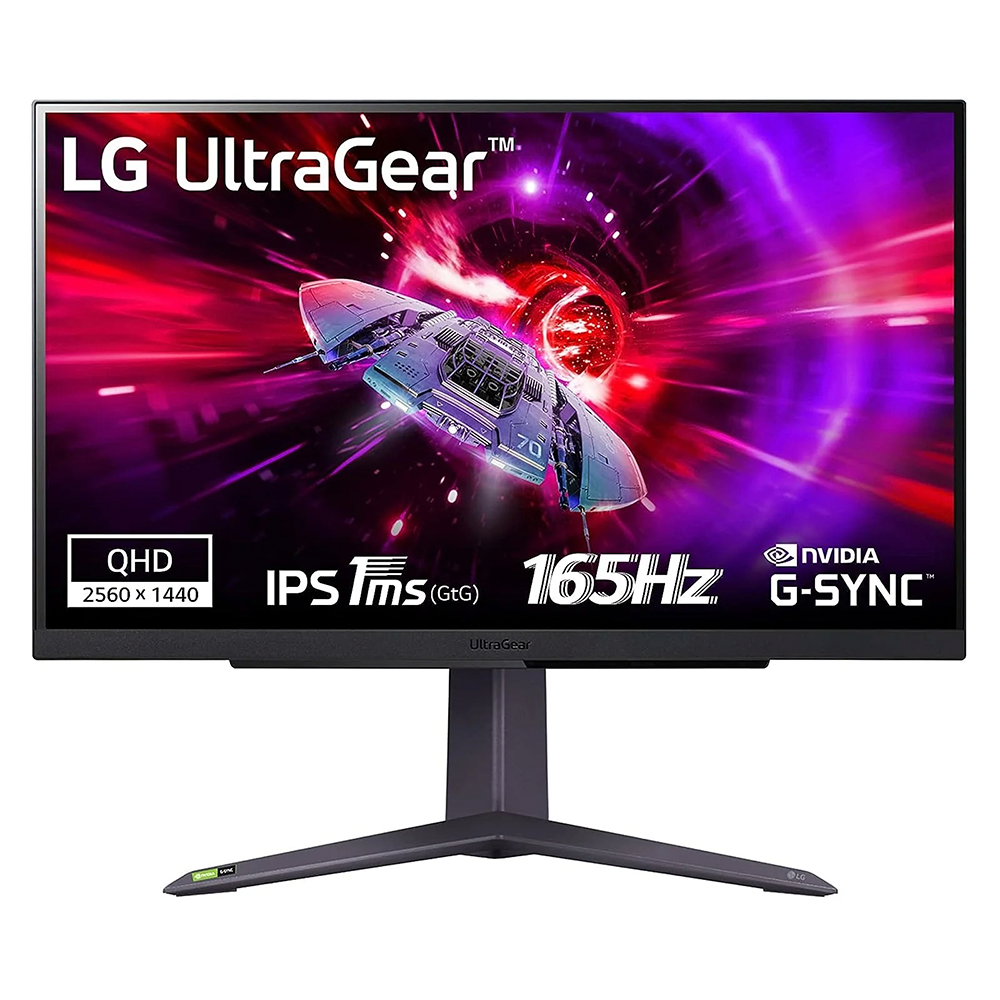 Monitor Gaming LG UltraGear™27" QHD, 2560X1440, IPS HDR10, 165Hz, 1ms - G-Sync 27GR75Q-B