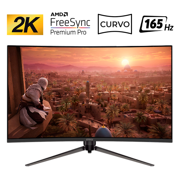 Monitor Gaming MSI AG321CQR 32" 2K 2560 x 1440 (QHD) 165Hz, HDMI, Displayport, OPTIX AG321CQR