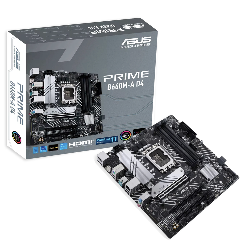 Motherboard ASUS PRIME B660M-A D4 Intel LGA 1700  DDR4 PRIMEB660M-AD4