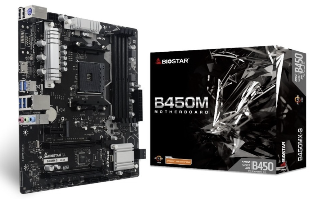 Motherboard Biostar B450MX-S 4-DIMM DDR4 AM4 Socket 3rd