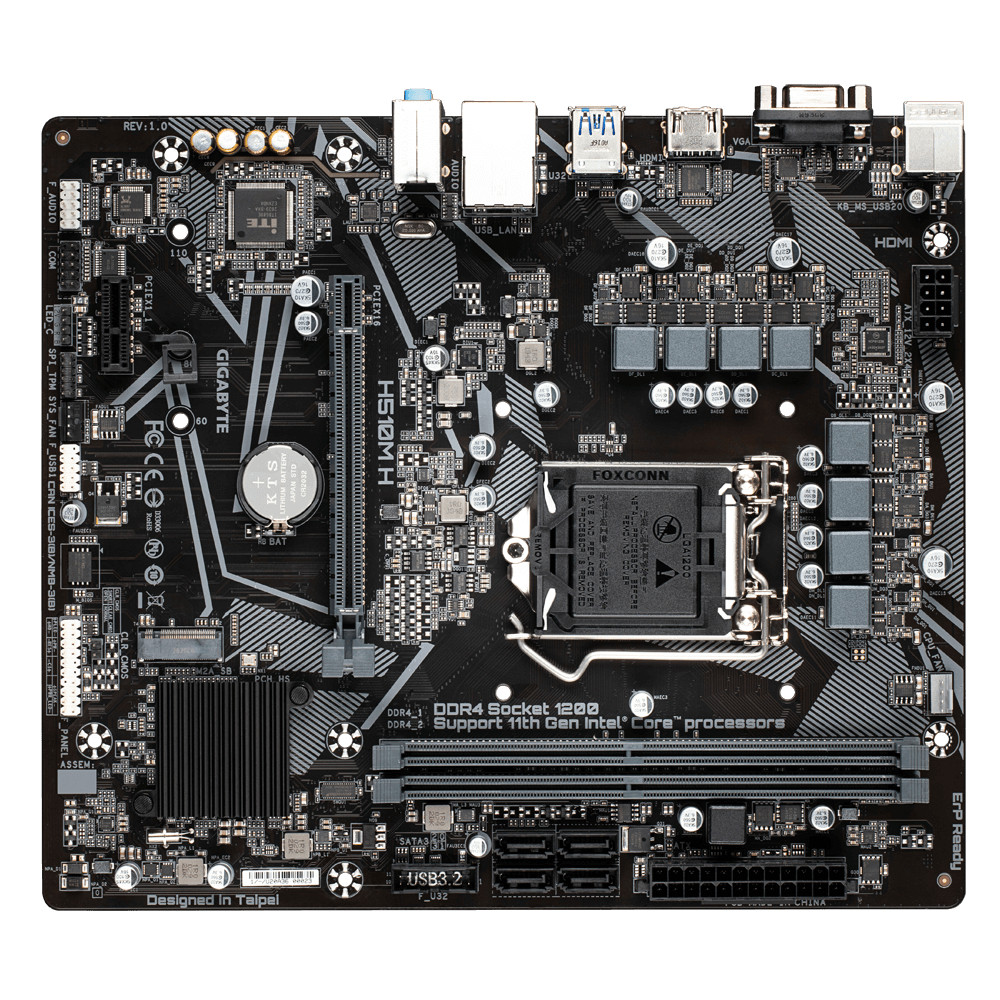 Motherboard Gigabyte H510M H, Intel LGA1200, PCIe 4.0 OUTLET