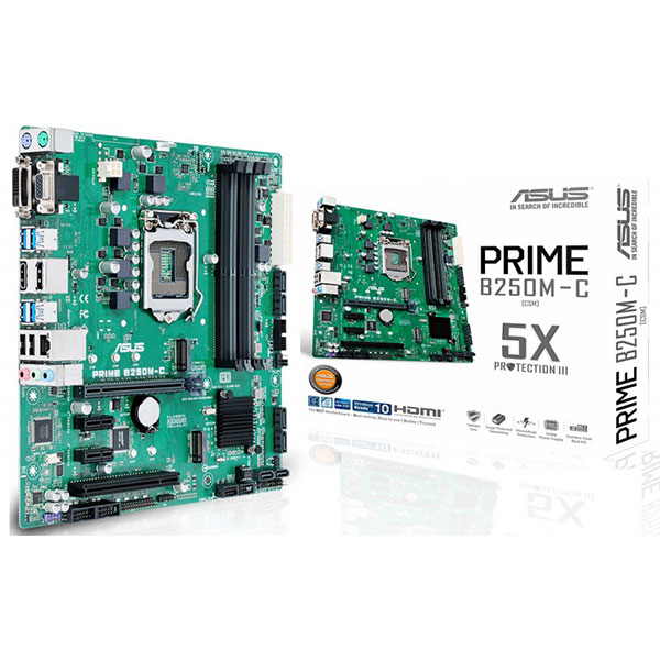 Motherboard Prime B250M-C Micro ATX LGA 1151 Asus