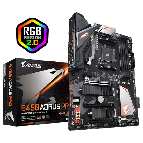 Motherboar Gigabyte B450 AORUS ELITE RGB 2.0