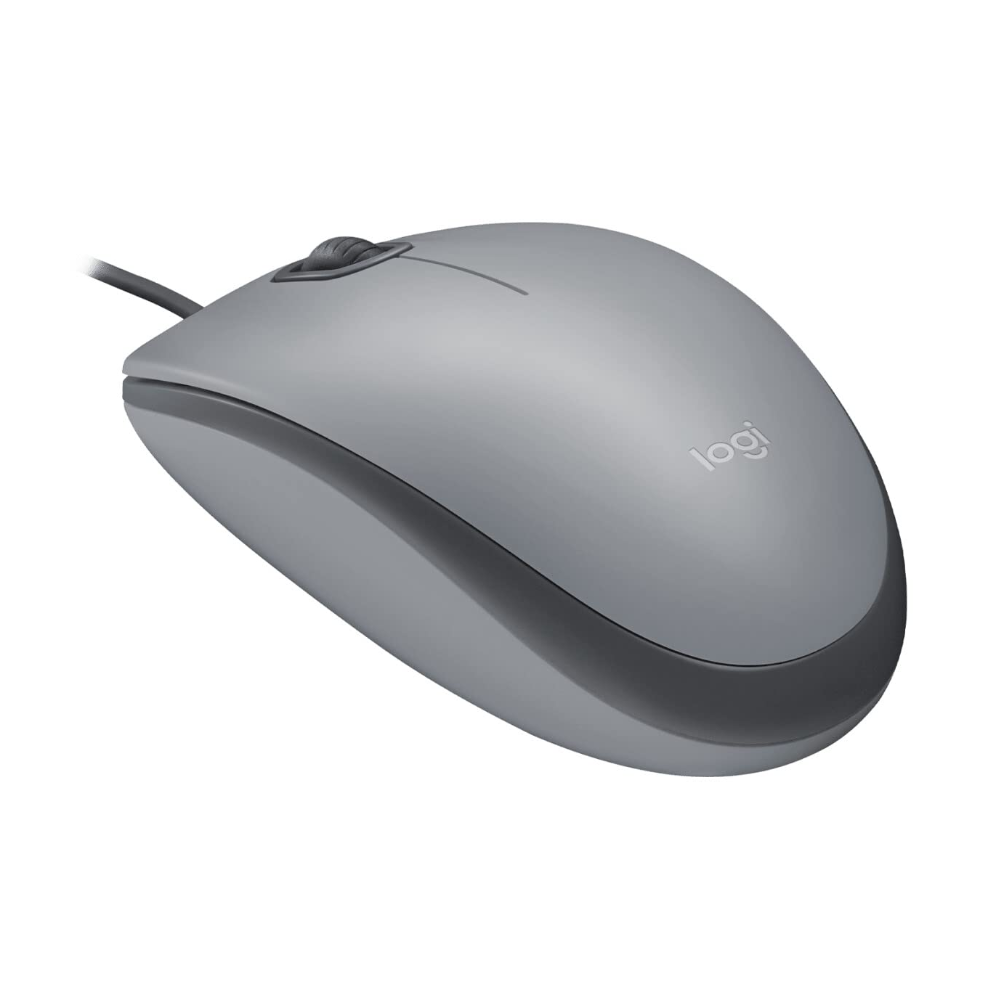 MOUSE CON CABLE M110 SILENT SILVER, 910-006757