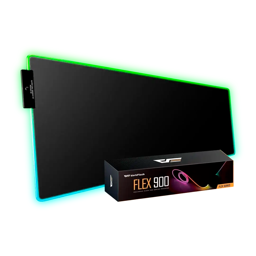 Mouse Pad Gaming DarkFlash Flex 900 - RGB - 900x400x4.5mm - FLEX900 OEM No tiene caja