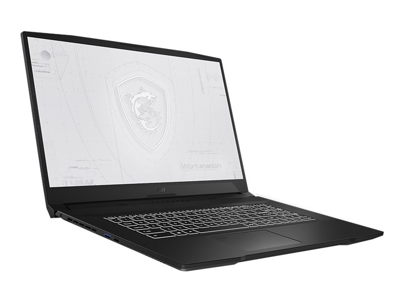 MSI WF76 11UI 400 - Intel Core i7 11800H / 2.3 GHz - Win 10 Pro - Quadro T2000 - 16 GB RAM - 512 GB SSD NVMe - 17.3" 1920 x 1080 (Full HD) @ 144 Hz - Wi-Fi 6 - black